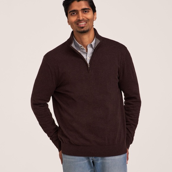 Denver Hayes Other - Denver Hayes Men's Speckled Grey Quarter-Zip Sweater Cozy Size 2XL NWT